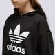 detská mikina ADIDAS MIKINA S KAPUCŇOU CROPPED GIRL ij9719 farba čierna