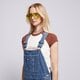 dámske nohavice DICKIES NOHAVICE  DICKIES CLASSIC DENIM BIB W dk0a4xycclb1 farba modrá
