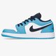 detské tenisky (obuv) AIR JORDAN 1 LOW  553560-144 farba modrá