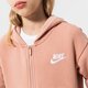 detská mikina NIKE MIKINA S KAPUCŇOU NIKE CLB FLC GIRL dc7118-609 farba ružová