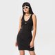 dámske šaty REEBOK ŠATY CL WDE SLIM DRESS h46805 farba čierna