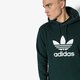 pánska mikina ADIDAS MIKINA TREFOIL HOODY cw1242 farba zelená