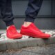 pánske skate obuv VANS OLD SKOOL  v1r1hew farba červená