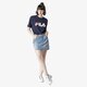dámske tričko FILA TRIČKO SS PURE SHORT SLEEVE SHIRT WW 681093170w farba tmavomodrá