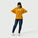 dámska mikina LEVI'S MIKINA S KAPUCŇOU GRAPHIC STANDARD HOODIE 18487-0114 farba horčicová