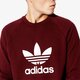 pánska mikina ADIDAS MIKINA TREFOIL CREW ADICOLOR dm7835 farba bordová