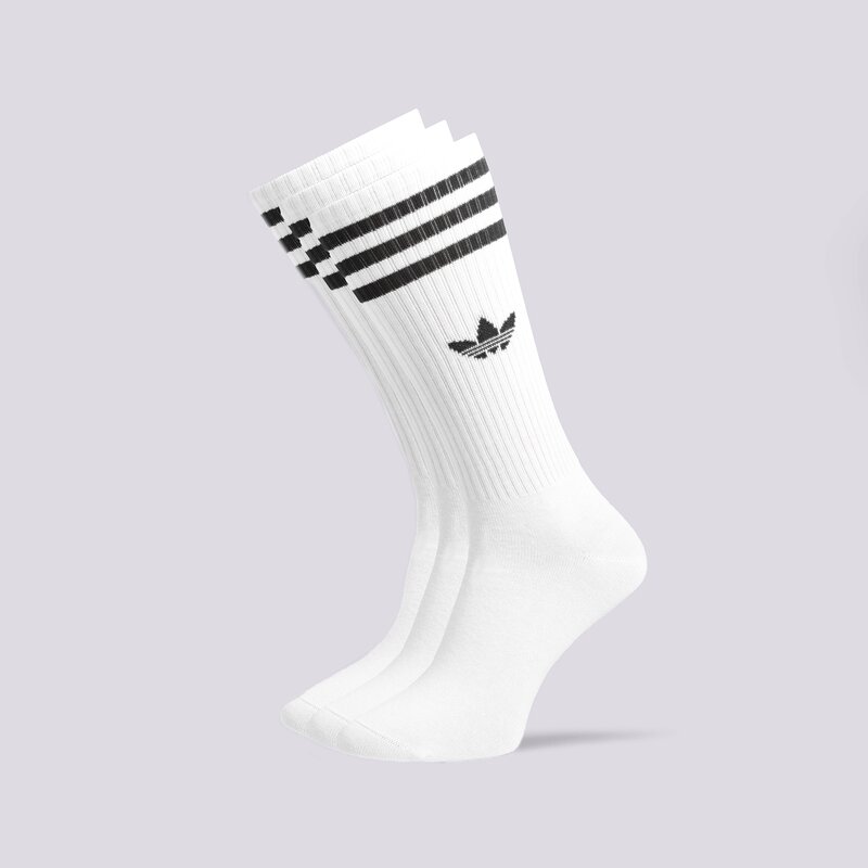 ADIDAS PONOŽKY 3-PACK SOLID SOCKS HIGH CREW