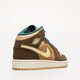 detské tenisky (obuv) AIR JORDAN 1 MID SE dz6335-200 farba hnedá