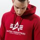 pánska mikina ALPHA INDUSTRIES MIKINA S KAPUCŇOU BASIC HOODY 178312-523 farba bordová