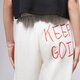 dámske nohavice CHAMPION NOHAVICE  ELASTIC CUFF PANTS 116287ww036 farba biela