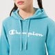 dámska mikina CHAMPION MIKINA S KAPUCŇOU HOODED SWEATSHIRT 115687bs157 farba modrá