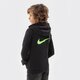 detská mikina NIKE MIKINA S KAPUCŇOU B NSW ZIGZAG FLC BOY do2669-010 farba čierna