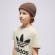 detské tričko ADIDAS TRIČKO TREFOIL TEE BOY ij7179 farba béžová