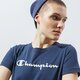 dámske tričko CHAMPION TRIČKO CREWNECK TRIČKO 113223bs501 farba tmavomodrá