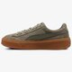 dámske tenisky (obuv) PUMA SUEDE PLATFORM BUBBLE WN'S 36643903 farba khaki