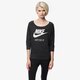 dámska mikina NIKE MIKINA GYM VINTAGE CREW 678383010 farba čierna