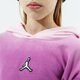 detská mikina JORDAN MIKINA S KAPUCŇOU JORDAN ESSENTIALS GIRL 45a881-p1g farba fialová
