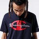 pánske tričko CHAMPION TRIČKO BIG LOGO TEE 215278bs501 farba tmavomodrá