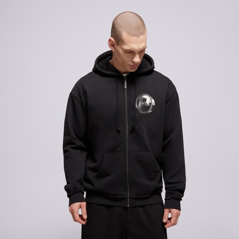 PROSTO MIKINA S KAPUCŇOU ZIP HOODIE P RIM BLACK