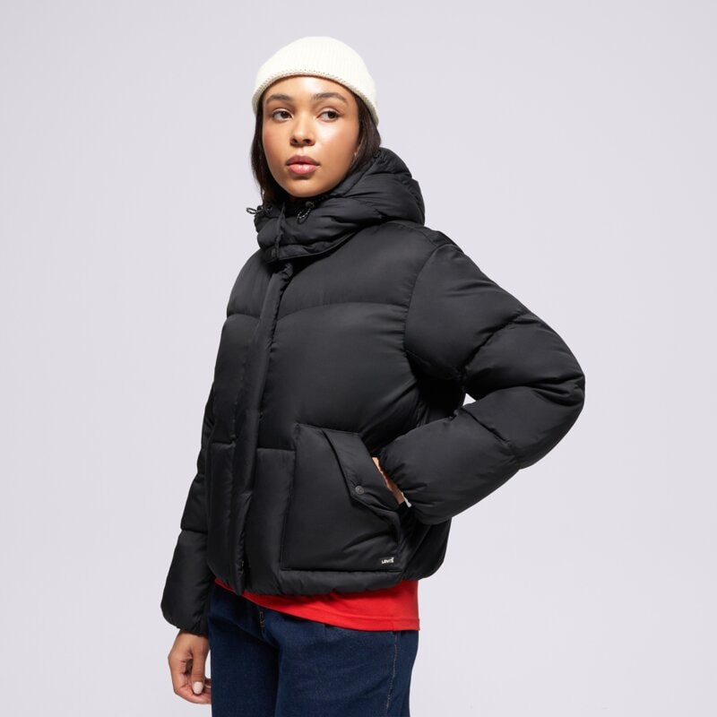 LEVI'S BUNDA ZIMNÁ WESTERN BUBBLE SHORTIE BLACK