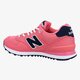 dámske tenisky (obuv) NEW BALANCE WL574POP  wl574pop farba ružová