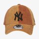 pánska šiltovka NEW ERA ČIAPKA CORD 940 TAN NEW YORK YANKEES TAN 60222483 farba hnedá
