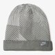 detská čiapka NIKE ČIAPKA SEASONAL CUFF BEANIE YTH 728497012 farba sivá