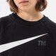 detská mikina NIKE MIKINA B NSW FLC SWOOSH CREW BOY dd8726-010 farba čierna