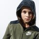 detská mikina NIKE MIKINA S KAPUCŇOU B NSW HOODIE FZ WINTERIZED bv4506-222 farba zelená