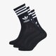 dámske ponožky ADIDAS 3 PACK SOLID MID CREW SOCKS  gd3576 farba čierna