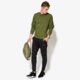 pánska mikina NEW ERA MIKINA CRAFTED CREW NECK 11278205 farba zelená