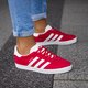 detské tenisky (obuv) ADIDAS GAZELLE J by9543 farba červená