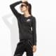 dámska mikina NIKE MIKINA W NSW GYM VNTG CRW 726055010 farba čierna