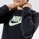 detská mikina NIKE MIKINA SPORTSWEAR CLUB FLEECE BOY cv9297-013 farba čierna