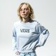 dámska mikina VANS MIKINA WM FLYING V FT BOXY CREW ZEN BLUE vn0a47thvby1 farba modrá