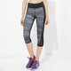dámske nohavice UNDER ARMOUR LEGGINGS FLY BY CAPRI 1271533002 farba čierna