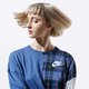 dámska mikina NIKE MIKINA W NSW TOP LS PLAID bv4674-469 farba tmavomodrá