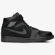 pánske tenisky (obuv) AIR JORDAN 1 MID 554724-050 farba čierna