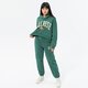 dámska mikina ELLESSE MIKINA S KAPUCŇOU RAMO CROP HOODY DGREEN sgp15918502 farba zelená