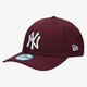 detská šiltovka NEW ERA ČIAPKA LEAGUE ESSENTIAL 940 NY YANKEES MAR 80337643 farba bordová