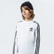detské tričko ADIDAS TRIČKO 3STRIPES LS BOY dw9298 farba biela