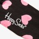 dámske ponožky HAPPY SOCKS PONOŽKY HEART hea019001 farba čierna
