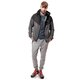 pánska mikina NIKE MIKINA FLEECE MIX-RU WR 616625071 farba sivá