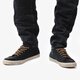 pánske tenisky (obuv) TIMBERLAND CANVAS/LEATHER OXFORD 9818a farba tmavomodrá