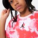 detské tričko JORDAN TRIČKO ESSENTIALS SMOKE DYE TEE GIRL 45b328-x24 farba ružová