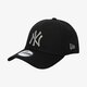 pánska šiltovka NEW ERA ČIAPKA ESSENTIAL 39THIRTY NYY BLK/GREY NEW YORK YANK 12285503 farba čierna