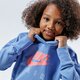 detská mikina NIKE MIKINA S KAPUCŇOU AIR cz6234-478 farba modrá