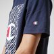 pánske tričko CHAMPION TRIČKO ALL OVER SQUARE TEE 215281bs501 farba tmavomodrá