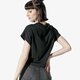 dámske top NIKE TOP W NSW SWSH TOP CROP SS SPORTSWEAR ar3064-010 farba čierna
