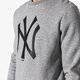 pánska mikina NEW ERA MIKINA MLB NYY GREY NEW YORK YANKEES LGH 11863704 farba sivá
